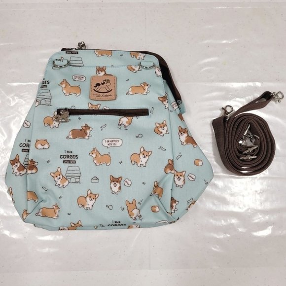 Waterproof Corgi Shoulder Crossbody Backpack Bag - Picture 9 of 14